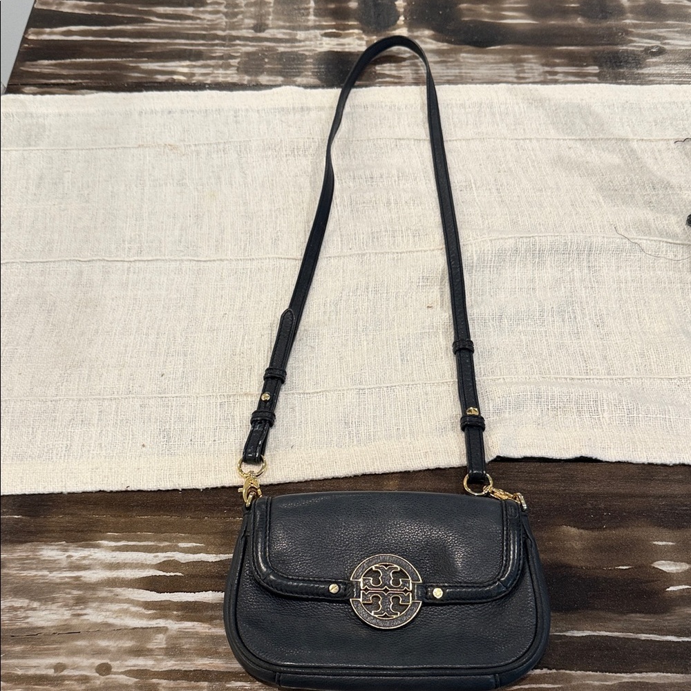 Tory Burch Black Leather Shoulder Bag